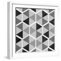 Gray Pattern I-null-Framed Art Print