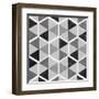 Gray Pattern I-null-Framed Art Print