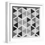 Gray Pattern I-null-Framed Art Print