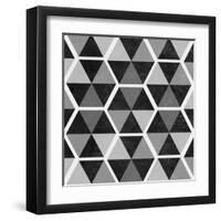 Gray Pattern II-null-Framed Art Print