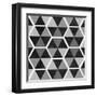 Gray Pattern II-null-Framed Art Print