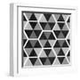 Gray Pattern II-null-Framed Art Print