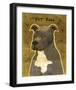 Gray Pit Bull-John Golden-Framed Giclee Print