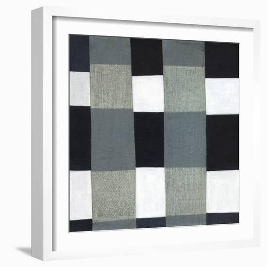 Gray Plaid 1-Laura Nugent-Framed Art Print