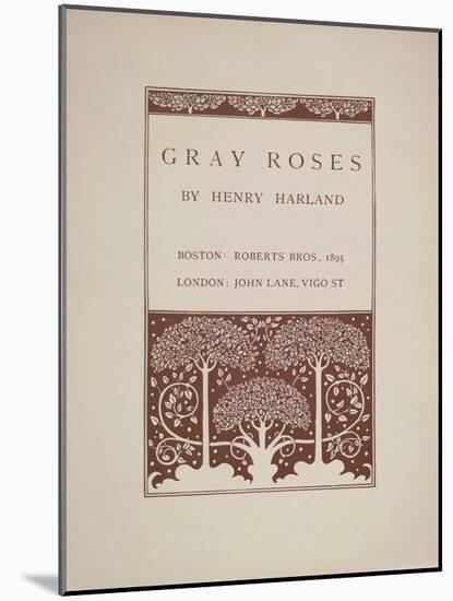 Gray Roses-Aubrey Beardsley-Mounted Giclee Print