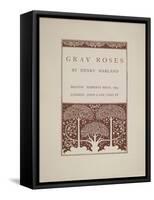Gray Roses-Aubrey Beardsley-Framed Stretched Canvas