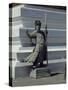 Gray Sandstone Statue Depicting Guardian, Standing at Entrance of Audience Hall-null-Stretched Canvas