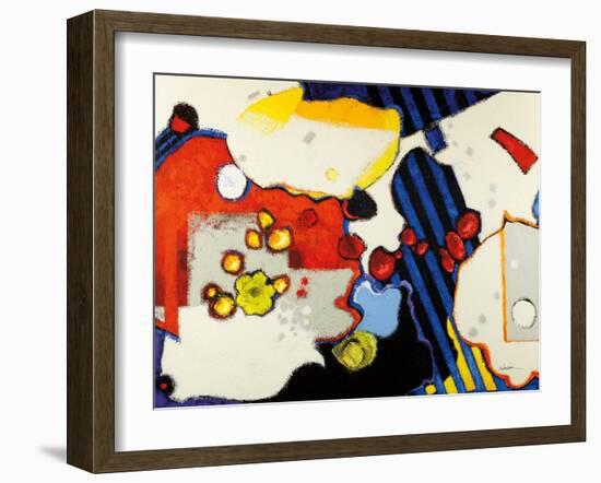 Gray Spots Mod-Shirley Novak-Framed Art Print