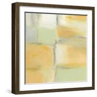 Gray Stone and Gold-Piper Rhue-Framed Art Print