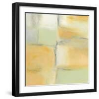 Gray Stone and Gold-Piper Rhue-Framed Art Print