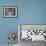 Gray Tabby Cat Portrait-Jai Johnson-Framed Giclee Print displayed on a wall