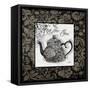 Gray Tea Damask-Diane Stimson-Framed Stretched Canvas