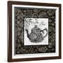 Gray Tea Damask-Diane Stimson-Framed Art Print