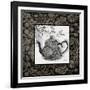 Gray Tea Damask-Diane Stimson-Framed Art Print