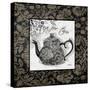 Gray Tea Damask-Diane Stimson-Stretched Canvas