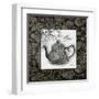 Gray Tea Damask-Diane Stimson-Framed Art Print