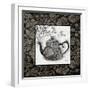 Gray Tea Damask-Diane Stimson-Framed Art Print