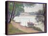Gray Weather, Grand Jatte-Georges Seurat-Stretched Canvas