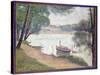 Gray Weather, Grand Jatte-Georges Seurat-Stretched Canvas