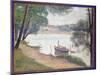 Gray Weather, Grand Jatte-Georges Seurat-Mounted Giclee Print