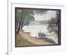 Gray Weather, Grand Jatte-Georges Seurat-Framed Giclee Print