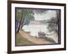 Gray Weather, Grand Jatte-Georges Seurat-Framed Giclee Print