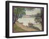 Gray Weather, Grande Jatte, c.1886-88-Georges Pierre Seurat-Framed Giclee Print