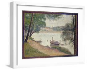 Gray Weather, Grande Jatte, c.1886-88-Georges Pierre Seurat-Framed Giclee Print