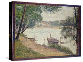 Gray Weather, Grande Jatte, c.1886-88-Georges Pierre Seurat-Stretched Canvas