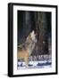 Gray Wolf Howling-DLILLC-Framed Photographic Print