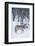 Gray Wolf in Snow-DLILLC-Framed Photographic Print