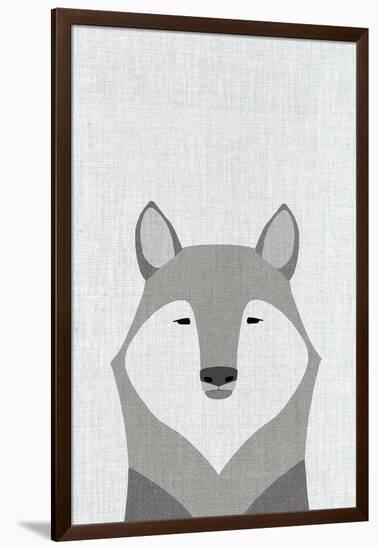 Gray Wolf-Annie Bailey Art-Framed Premium Giclee Print