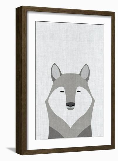 Gray Wolf-Annie Bailey Art-Framed Art Print