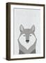 Gray Wolf-Annie Bailey Art-Framed Art Print