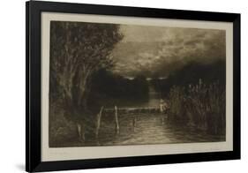 Grayling Fishing, 1897-Francis Seymour Haden-Framed Giclee Print