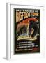Grays Harbor Co. - Bigfoot Tours - Vintage Sign-Lantern Press-Framed Art Print