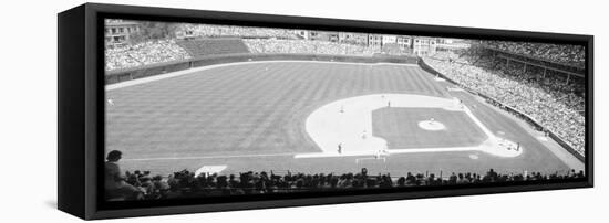 Grayscale: Wrigley Field, Chicago, Cubs V. Rockies, Illinois-null-Framed Stretched Canvas