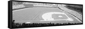 Grayscale: Wrigley Field, Chicago, Cubs V. Rockies, Illinois-null-Framed Stretched Canvas