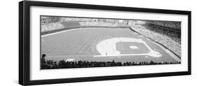 Grayscale: Wrigley Field, Chicago, Cubs V. Rockies, Illinois-null-Framed Photographic Print