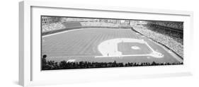 Grayscale: Wrigley Field, Chicago, Cubs V. Rockies, Illinois-null-Framed Photographic Print