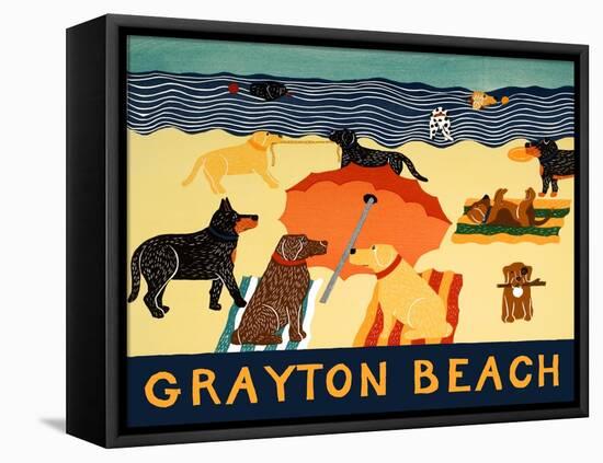 Grayton Beach-Stephen Huneck-Framed Stretched Canvas