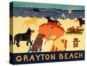 Grayton Beach-Stephen Huneck-Stretched Canvas
