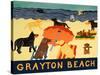 Grayton Beach-Stephen Huneck-Stretched Canvas