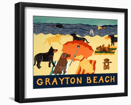 Grayton Beach-Stephen Huneck-Framed Giclee Print