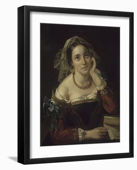Graziella, amie de Lamartine (1836)-Horace Vernet-Framed Giclee Print