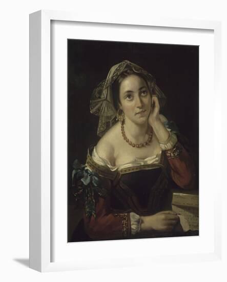 Graziella, amie de Lamartine (1836)-Horace Vernet-Framed Giclee Print