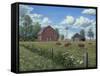 Grazing Cattle-Robert Wavra-Framed Stretched Canvas