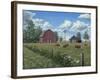 Grazing Cattle-Robert Wavra-Framed Giclee Print