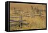 Grazing Fence-Dan Ballard-Framed Stretched Canvas