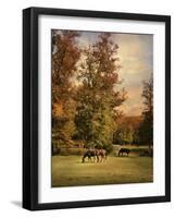 Grazing in Autumn-Jai Johnson-Framed Giclee Print
